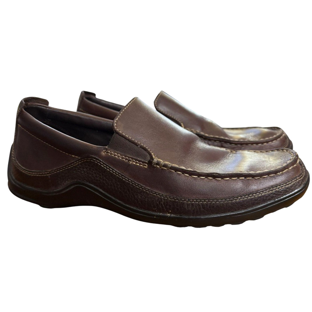 Cole Haan Mens Brown Leather Slip On Comfort Loafers Casual Shoes sz 9.5 M
